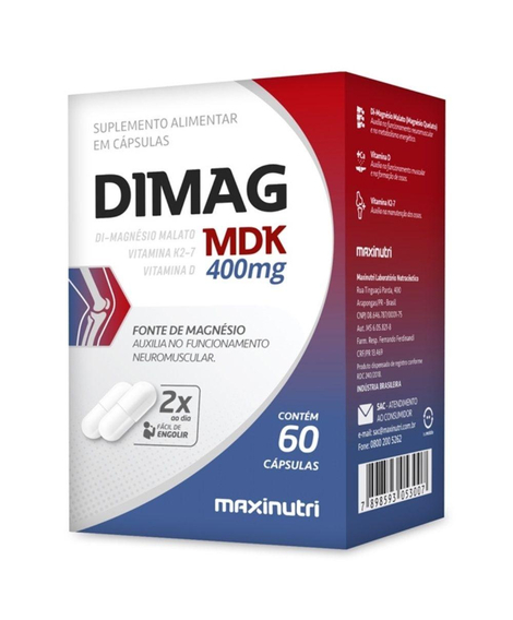 imagem do produto Dimag mdk 400mg 60 cpsulas - MAXINUTRI