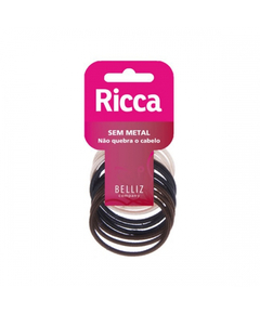 imagem de Elástico ricca basics sem metal 10 unidades ref 892 - BELLIZ COMPANY
