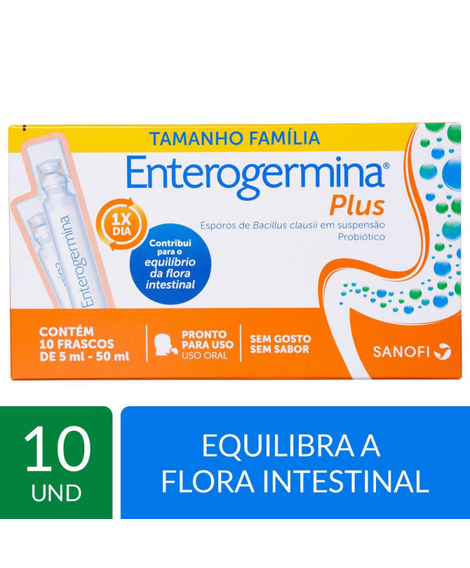 imagem do produto Enterogermina plus 10 flaconetes 5ml - OPELLA