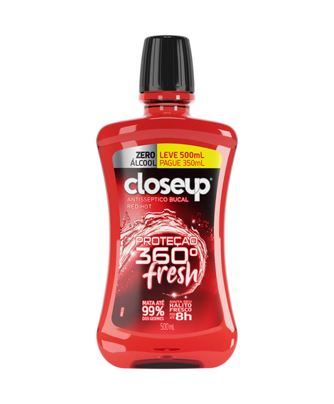 imagem do produto Enxaguante bucal closeup red hot fresh lv 500ml pg 350ml - UNILEVER