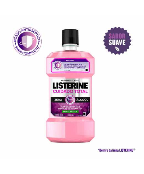 imagem do produto Enxaguante bucal listerine zero cuidado total 500ml - JOHNSON E JOHNSON