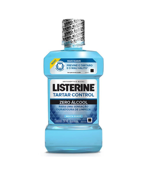 imagem do produto Enxaguante bucal listerine zero tartar control 250ml - JOHNSON E JOHNSON