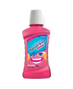 imagem de Enxaguante bucal malvatrikids jnior 250ml blue - MEGALABS