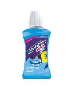 imagem de Enxaguante bucal malvatrikids natural morango 250ml - MEGALABS