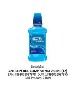 imagem de Enxaguante bucal oral b complete menta 250ml - PROCTER E GAMBLE