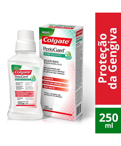 imagem do produto Enxaguante bucal periogard sem alcool extra mint 250ml - COLGATE-PALMOLIVE