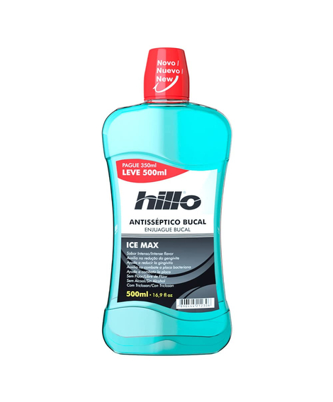 imagem do produto Enxaguatorio bucal hillo ice max 500ml - HILLO