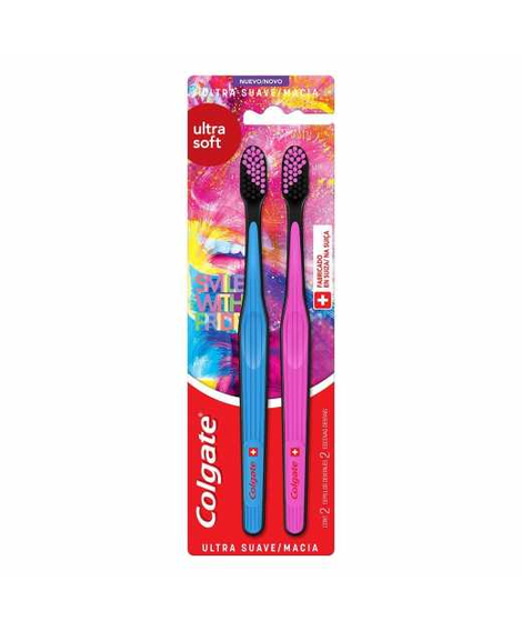imagem do produto Escova dental colgate ultra soft 2 unidades - COLGATE-PALMOLIVE