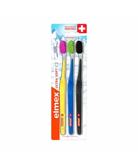 imagem do produto Escova dental elmex ultra soft 3 pack - COLGATE-PALMOLIVE