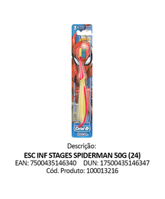 imagem de Escova dental infantil stages spiderman +3anos - PROCTER E GAMBLE