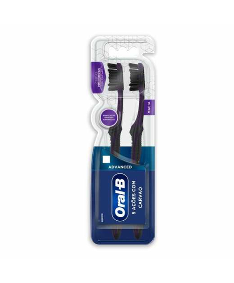 imagem do produto Escova dental oral b advanced 5 aoes carvao 2 unidades - PROCTER E GAMBLE
