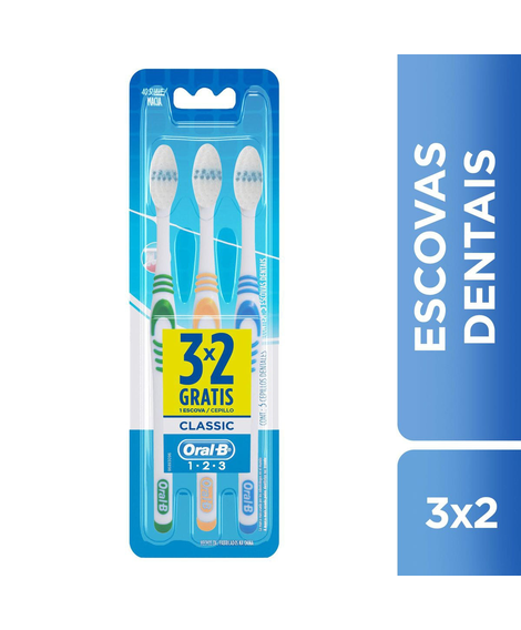 imagem do produto Escova dental oral b classic leve 3 pague 2 - PROCTER E GAMBLE