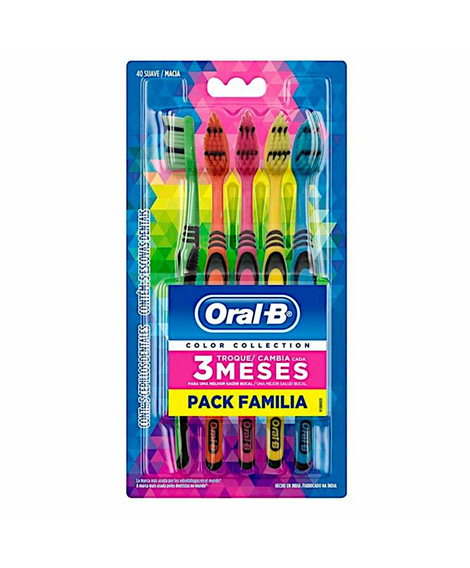 imagem do produto Escova dental oral b collor coletion 5 unidades - PROCTER E GAMBLE