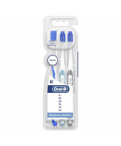 imagem de Escova dental oral b expert gengi limpeza 3un - INSERIDOS