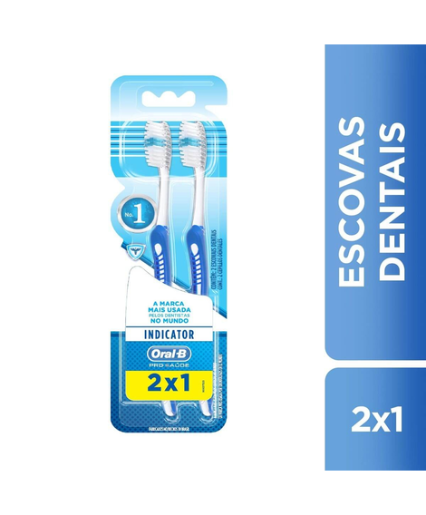 imagem do produto Escova dental oral b indicator plus 35 macia 2 unidades - PROCTER E GAMBLE
