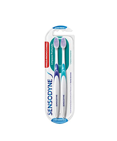 imagem do produto Escova dental sensodyne limpeza profunda extra macia 2un - HALEON