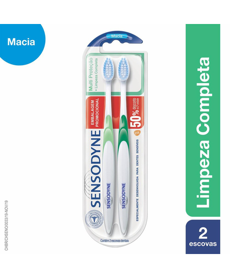 imagem do produto Escova dental sensodyne multi-prote��o macia 2un - HALEON