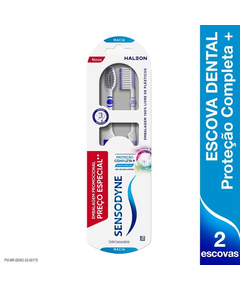 imagem de Escova dental sensodyne proteção completa 2 unidades - HALEON