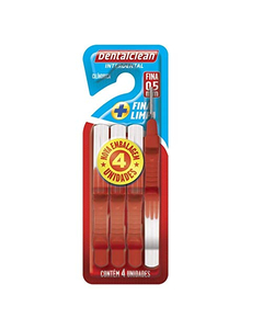 imagem de Escova interdental fina 0,5mm dentalclean 4unidades - DENTALCLEAN