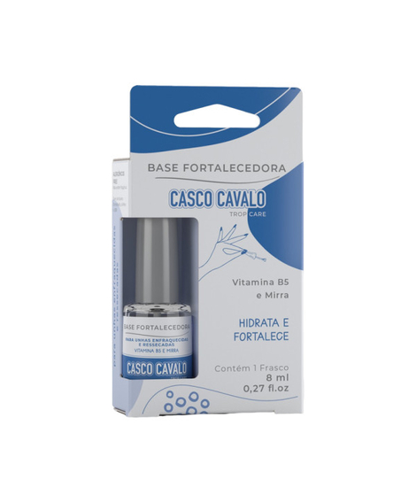 imagem do produto Esmalte casco cavalo base fortalecedora 8ml - COSMETICO MARU LTDA