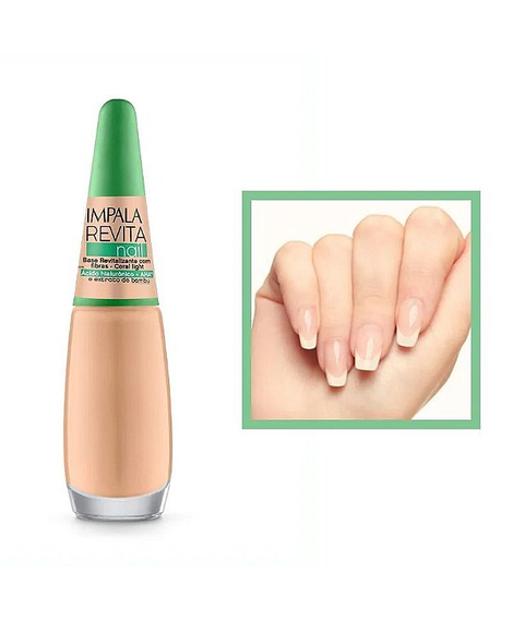 imagem do produto Esmalte impala base fibras coral light 7,5ml - IMPALA