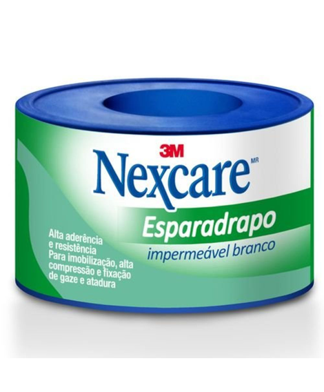 imagem do produto Esparadrapo nexcare impermeavel branco 50mm x 3m - 3M