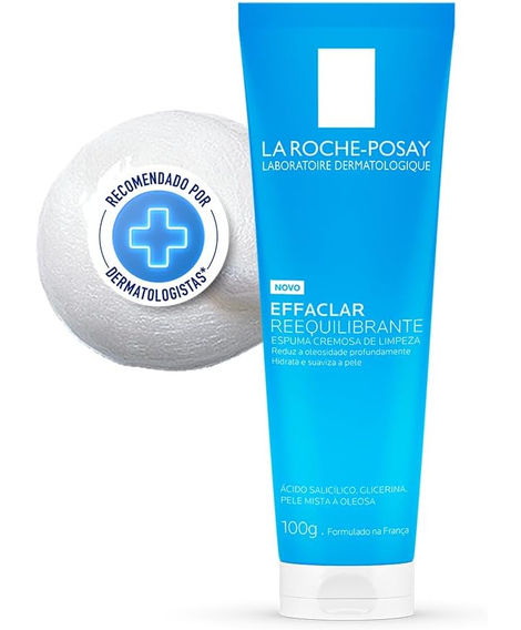 imagem do produto Espuma cremosa de limpeza effaclar reequilibrante 100g - LA ROCHE-POSAY