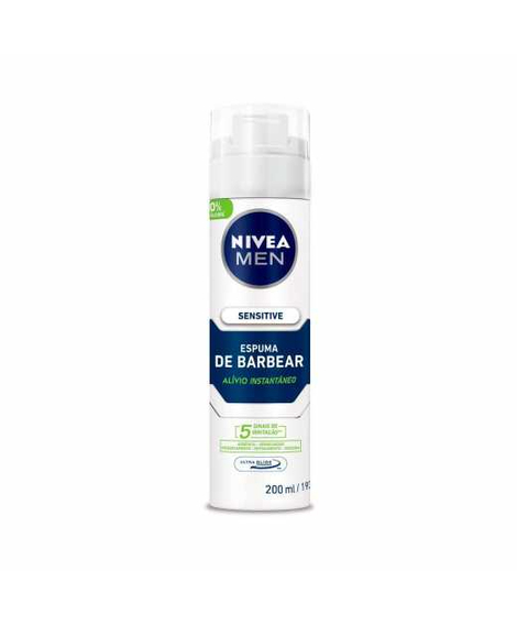 imagem do produto Espuma de barbear nivea men sensitive 200ml - NIVEA