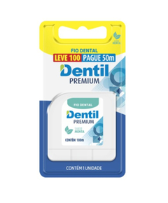 imagem de Fio dental dentil premium menta lv100 pg50m - DENTIL