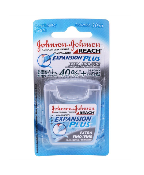 imagem do produto Fio dental johnsons expansion plus extra fino 50m - JOHNSON E JOHNSON