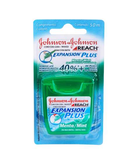 imagem do produto Fio dental johnsons reach expancion plus menta 50m - JOHNSON E JOHNSON