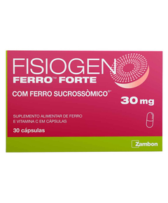 imagem de Fisiogen ferro forte 30 cápsulas - ZAMBON
