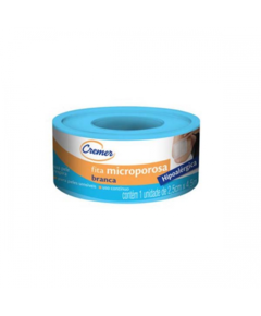 imagem de Fita cremer microporosa bege 2.5cm x 4.5m - CREMER