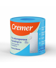 imagem de Fita cremer microporosa branca 5cm x 4.5m - CREMER
