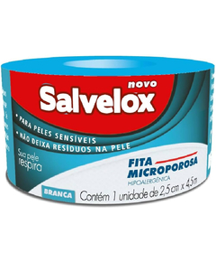 imagem de Fita micropore salvelox branco 2,5cm x4.5m - CREMER