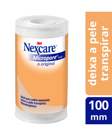 imagem do produto Fita nexcare micropore bege 100mm x 4.5m - 3M