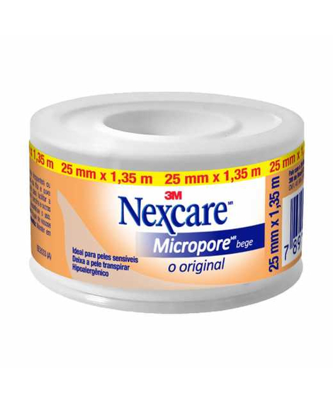 imagem do produto Fita nexcare micropore bege 25mm x 1.35m - 3M