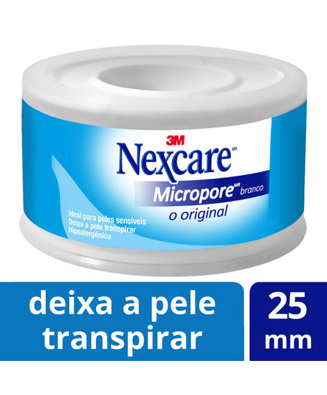 imagem do produto Fita nexcare micropore branco 25mm x 4.5m - 3M