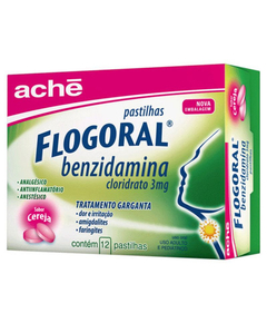 imagem de Flogoral 12 pastilhas cereja - ACHE