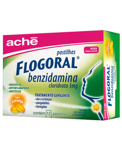 imagem de Flogoral 12 pastilhas laranja - ACHE