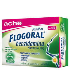 imagem de Flogoral 12 pastilhas menta - ACHE