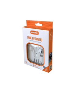 imagem de Fone de ouvido tipo-c branco kimaster - ICAN