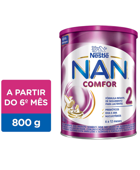 imagem do produto Formula infantil nan comfort 2 800g - NESTLE