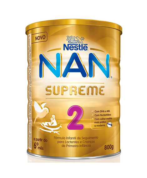 imagem do produto Formula infantil nan supreme 2 800g - NESTLE