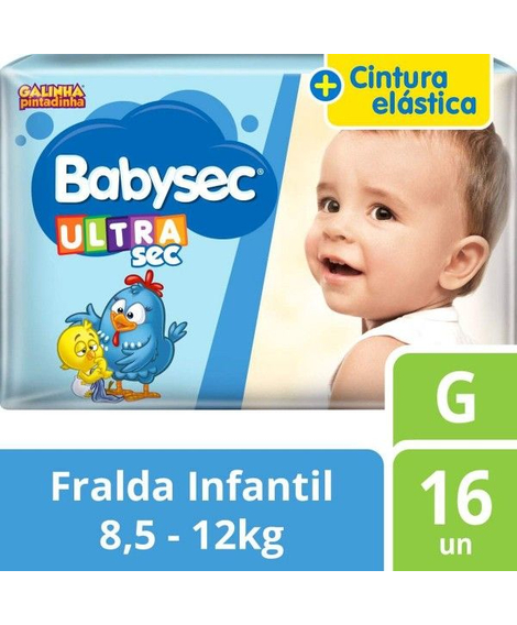 imagem do produto Fralda babysec jumbinho g 16 unidades - SOFTYS
