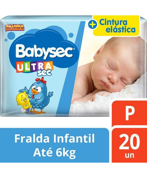 imagem do produto Fralda babysec jumbinho p 20 unidades - SOFTYS