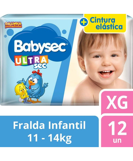 imagem do produto Fralda babysec jumbinho xg 12 unidades - SOFTYS