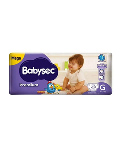 imagem de Fralda babysec premium mega g 26 unidades - SOFTYS