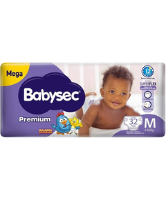 imagem de Fralda babysec premium mega m 32 unidades - SOFTYS