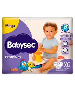 imagem de Fralda babysec premium mega xg 24 unidades - SOFTYS